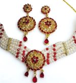 choker set with earrings