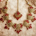 Royal Blue & Gold Kundan Style Necklace Set