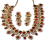 Red & Gold Kundan Imitation Jewelry Set