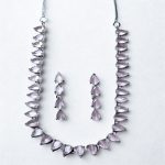 Teardrop Stone Necklace & Earring Set